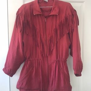 Beautex ladies fringe 100%s silk jacket